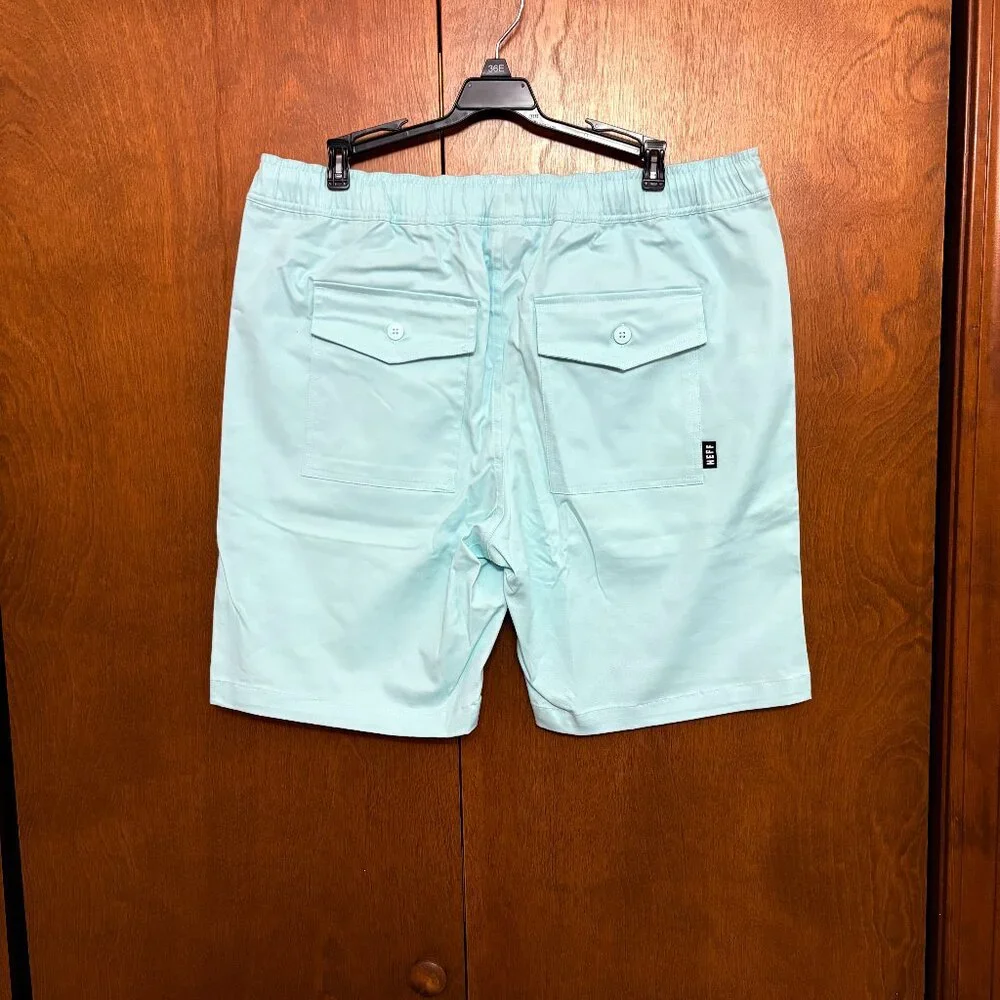 Lot (3)  NWT  Neff Logo Drawstring Everyday Twill Shorts   Size: Large